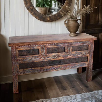 Sycamore Ridge White Wash Finished Console