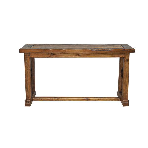 Moss Hill Reclaimed Timber Console With Cast Panel Sides