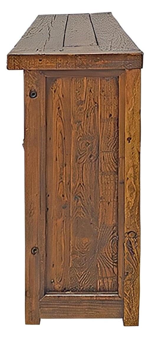 Beeville Basin Buffet With Hand Tooled Leather Door And Spur Pulls