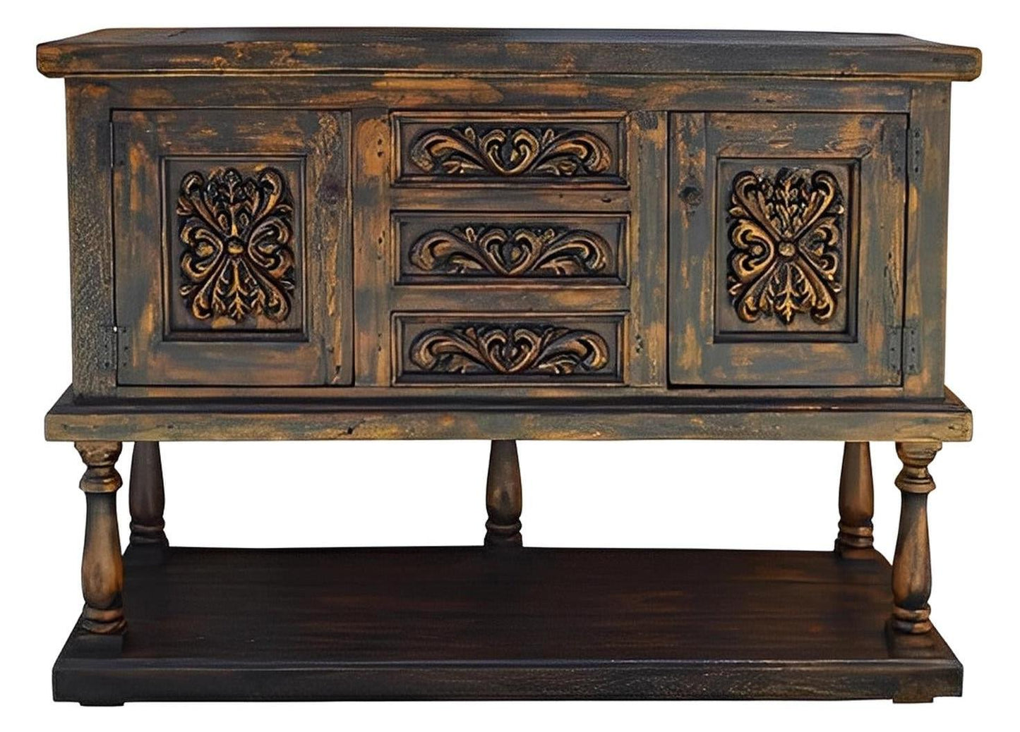 Bear Butte Two Tier Buffet - Black