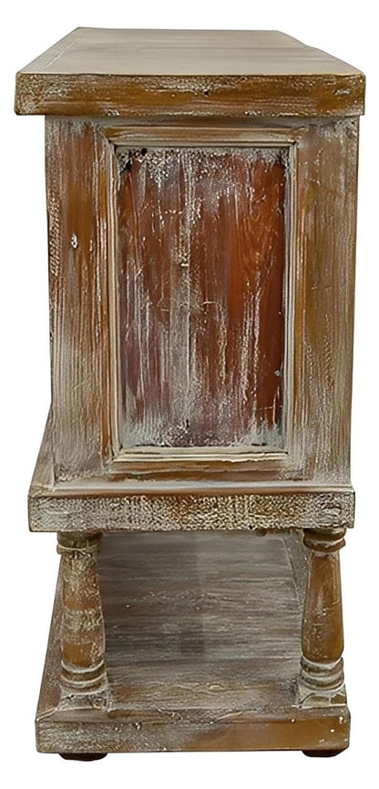 Bee Hill Two Tier Buffet - White Wash