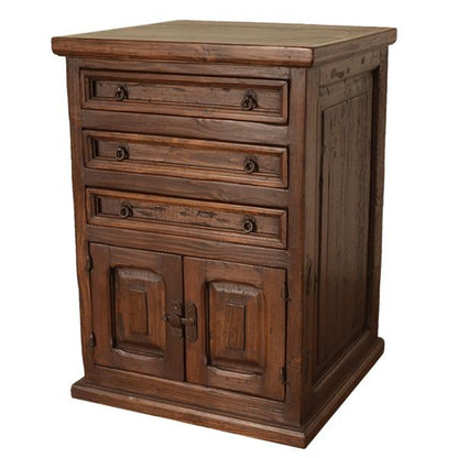 Sandstone Hill Three Drawer Two Door Nightstand