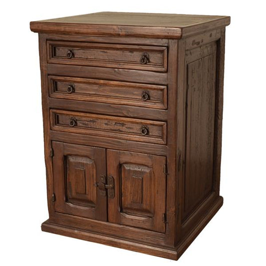 Sandstone Hill Three Drawer Two Door Nightstand