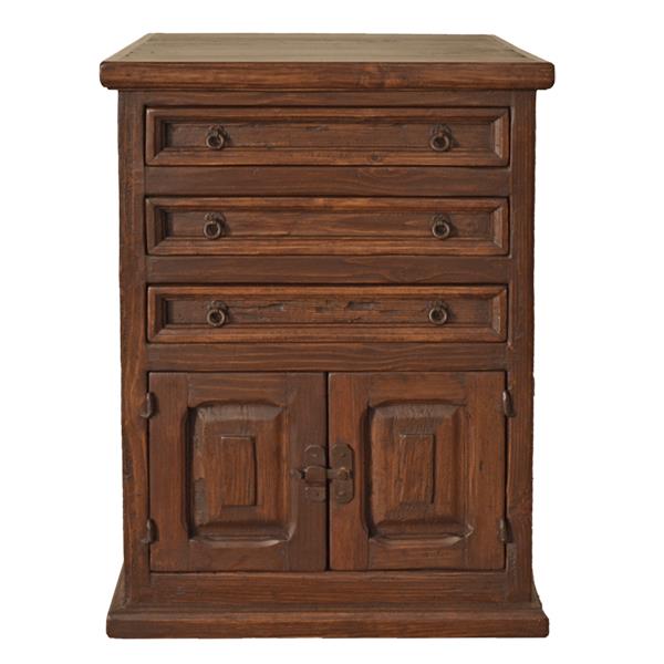 Sandstone Hill Three Drawer Two Door Nightstand