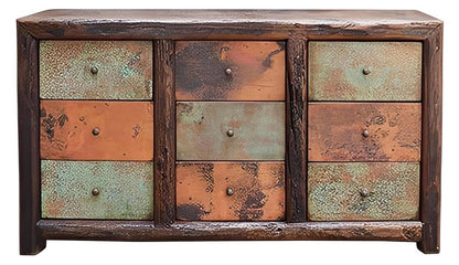 Coastal Plains Buffet With Nine Copper Drawer