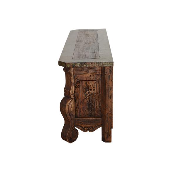 Sheffield Canyon Green Copper Tv Console With One Drawer