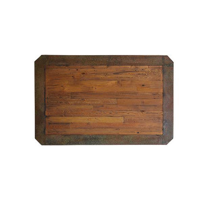 Verde Patina 6-Drawer Copper Coffee Table | 23 x 37 x 53