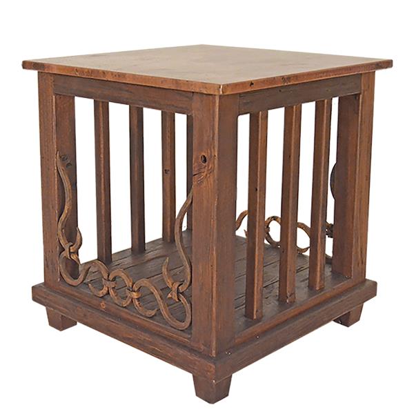 Sierra Forge Copper Top End Tables (2-Pack) – Reclaimed Wood & Iron