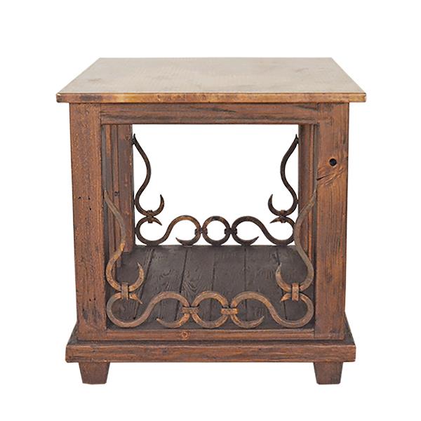 Sierra Forge Copper Top End Tables (2-Pack) – Reclaimed Wood & Iron