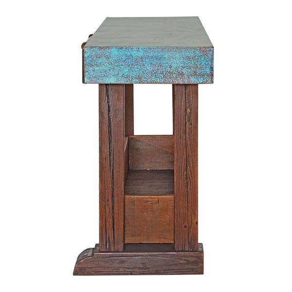 Turtle Hill Turquoise Copper Kitchen Island