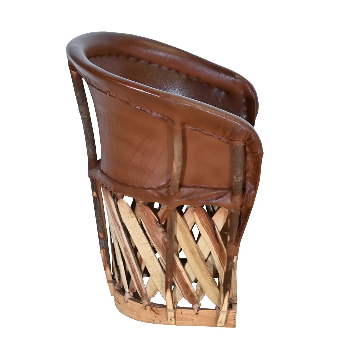Leather Equipal Barrel Chair - Camel (2-Pack)