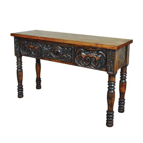 Shafter Basin Artisan Utility Console - Black & Natural