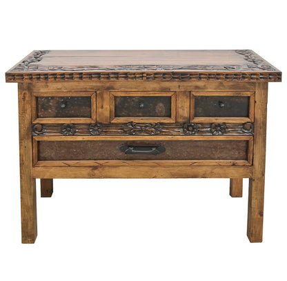 Coyote Hill Natural 4 Drawer Console