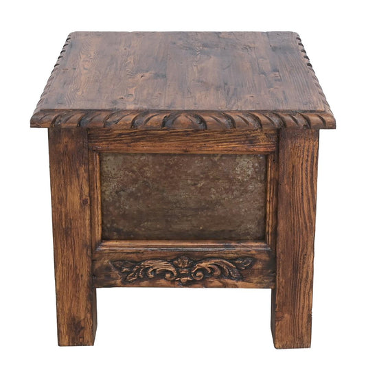 Guero Weathered Wood Trunk End Tables (2-Pack)