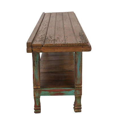 Eagle Draw Console With Verdigris Wash Finish