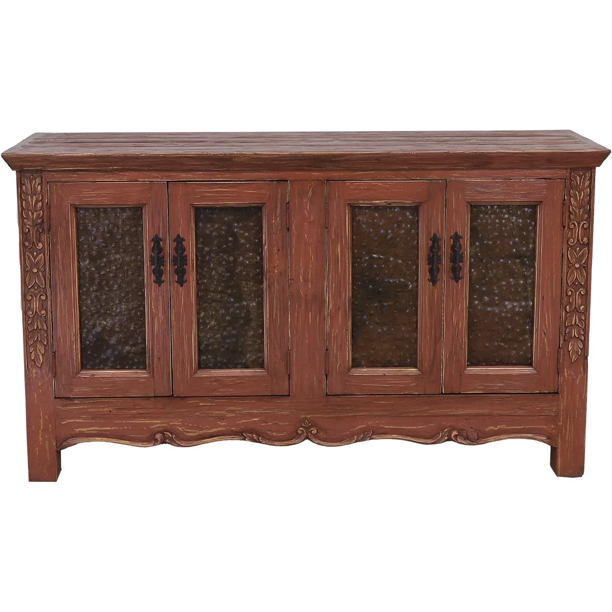 Coyote Draw Console / Buffet With Red Finish