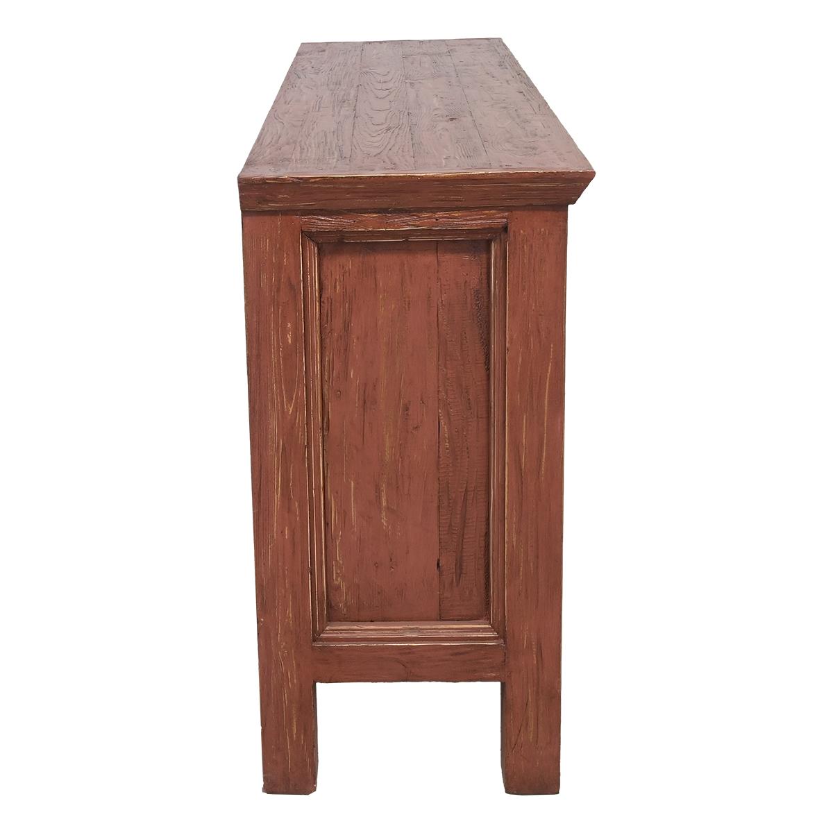 Coyote Draw Console / Buffet With Red Finish