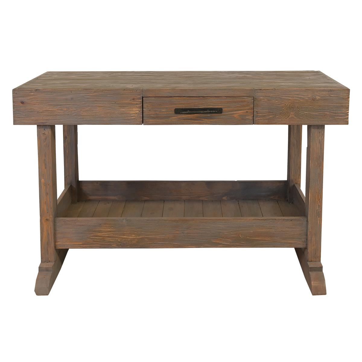 Valley Ridge Wood Kitchen Island With Pot Storage Base And Cutlery Drawer