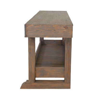 Valley Ridge Wood Kitchen Island With Pot Storage Base And Cutlery Drawer