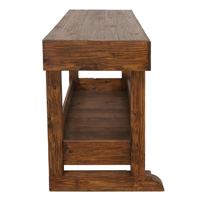 Twin Ridge Wood Kitchen Island With Pot Storage Base And Cutlery Drawer