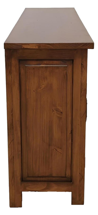 Karnes Basin Buffet With Tooled Leather Padded Door Inserts