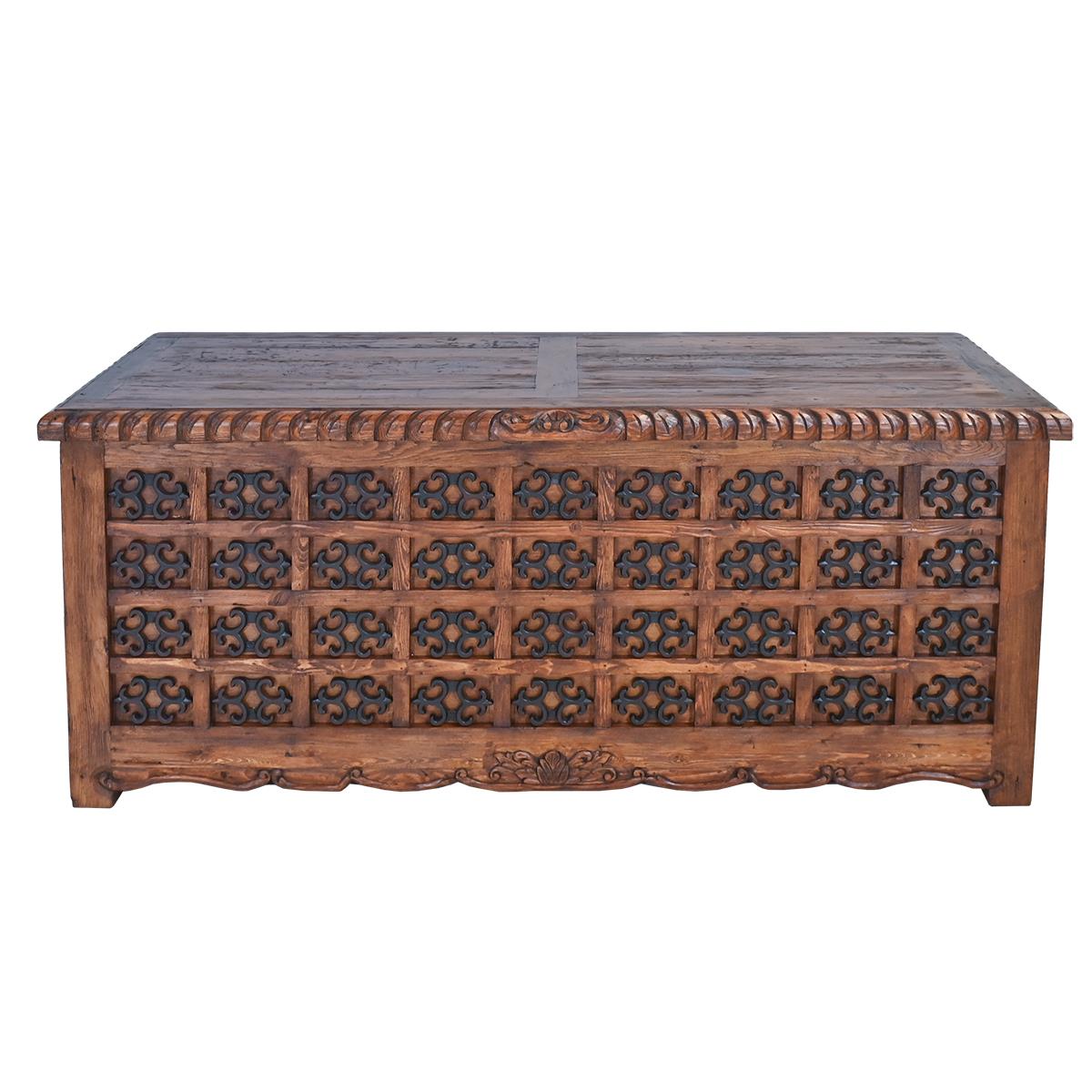Mission Revival Executive Desk with Iron Accents