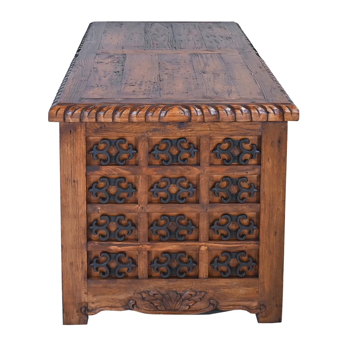 Mission Revival Executive Desk with Iron Accents