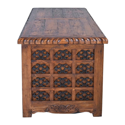 Mission Revival Executive Desk with Iron Accents