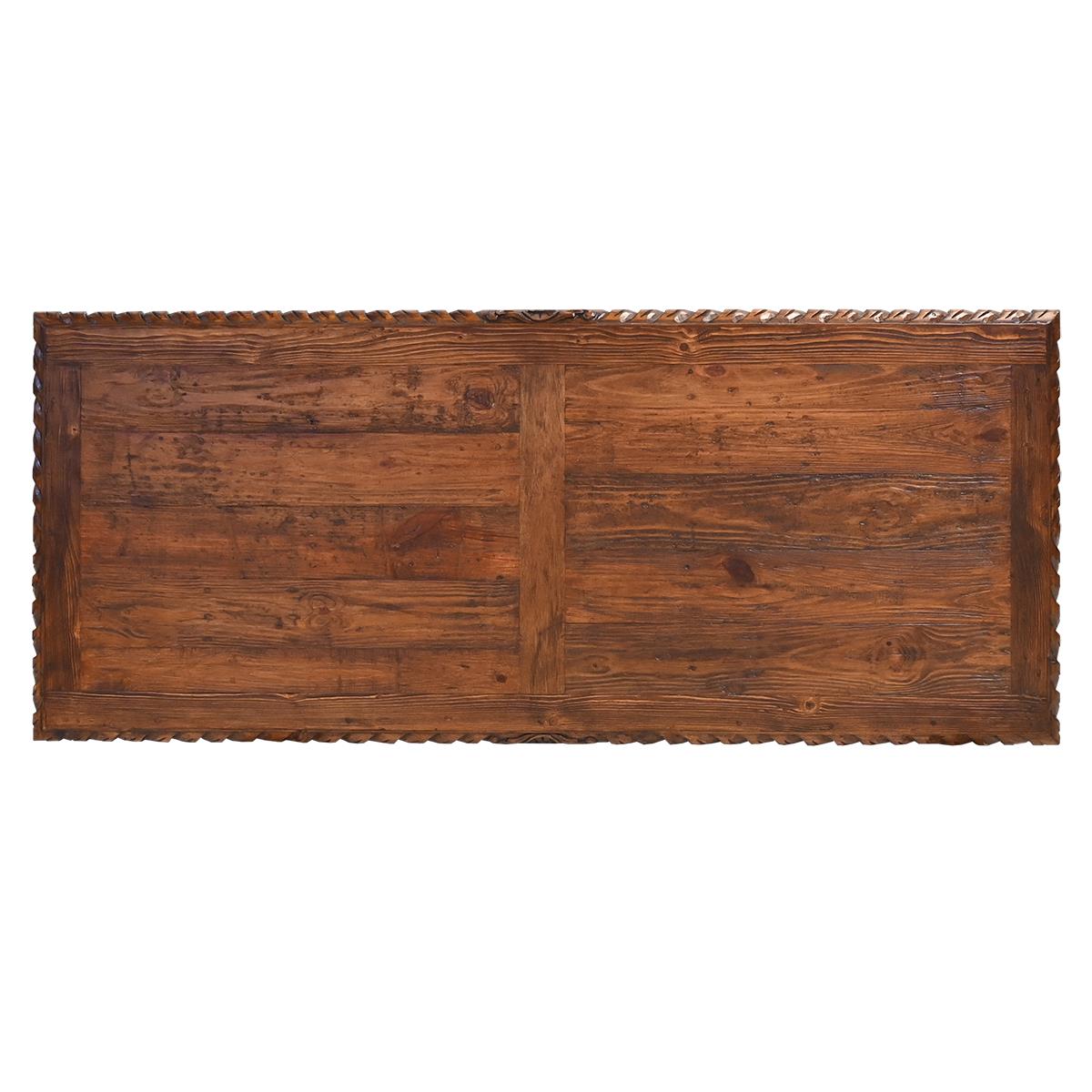 Mission Revival Executive Desk with Iron Accents