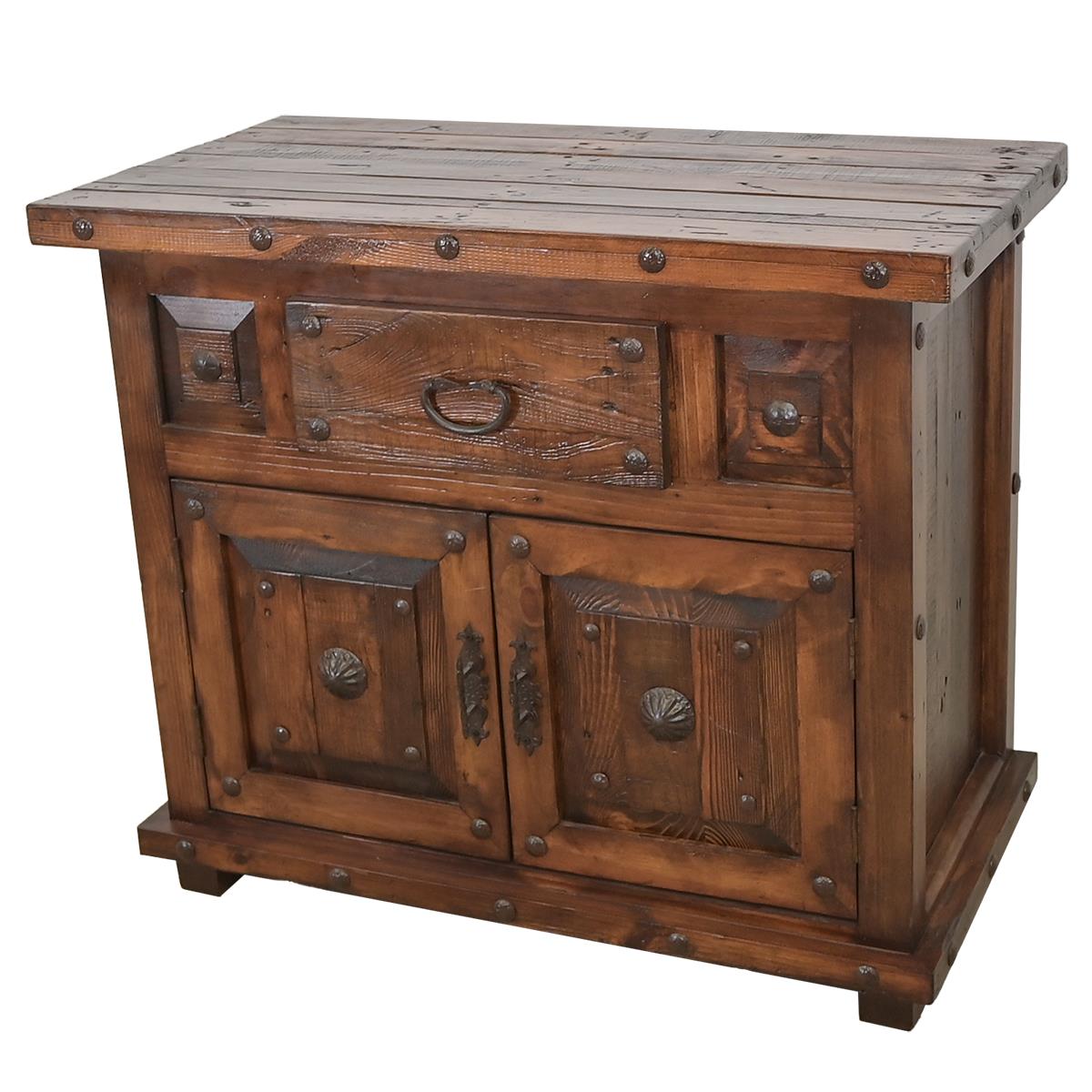 Guadalupe Basin Utility Cabinet, Reclaimed Wood, Hand Forged Steelwork And Nails