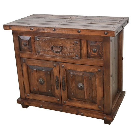 Guadalupe Basin Utility Cabinet, Reclaimed Wood, Hand Forged Steelwork And Nails