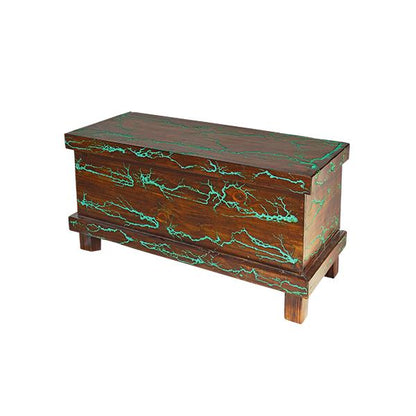 Sugarloaf Mountain Turquoise Blanket Chest