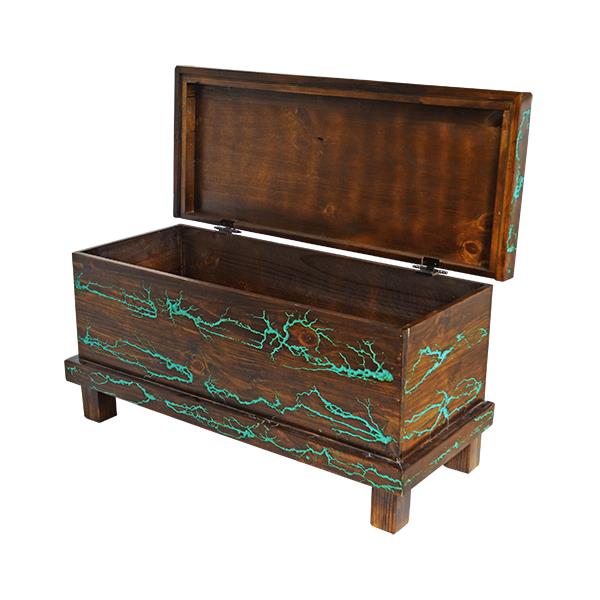 Sugarloaf Mountain Turquoise Blanket Chest