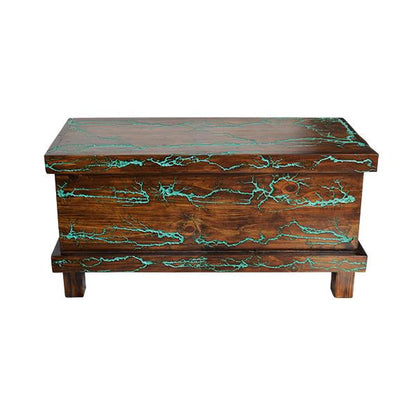 Sugarloaf Mountain Turquoise Blanket Chest