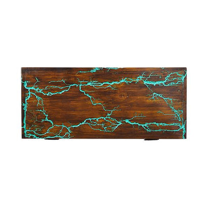 Sugarloaf Mountain Turquoise Blanket Chest