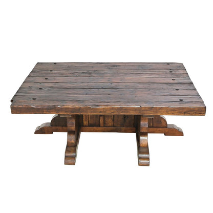 Monterey Mission Trestle Coffee Table | 20 x 44 x 54