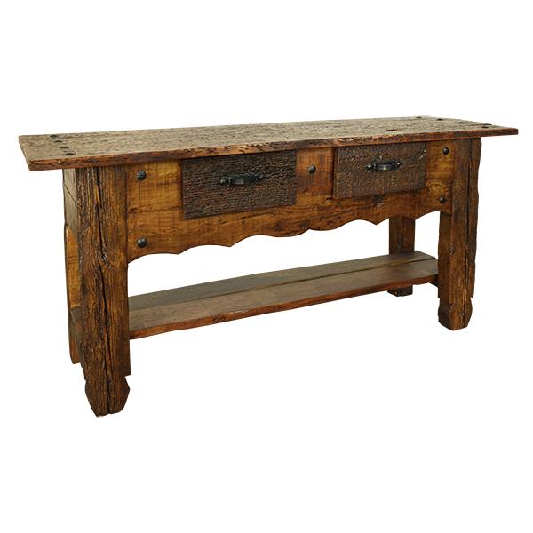 Coyote Butte Lumberjack Hand Hewn Cabin Console