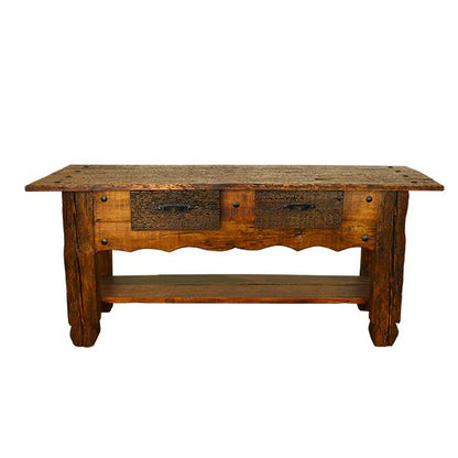 Coyote Butte Lumberjack Hand Hewn Cabin Console