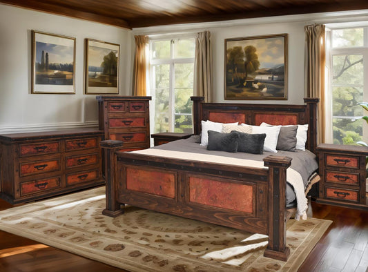 Tierra Roja - Red Copper Bedroom Set - Includes Full Service Delivery