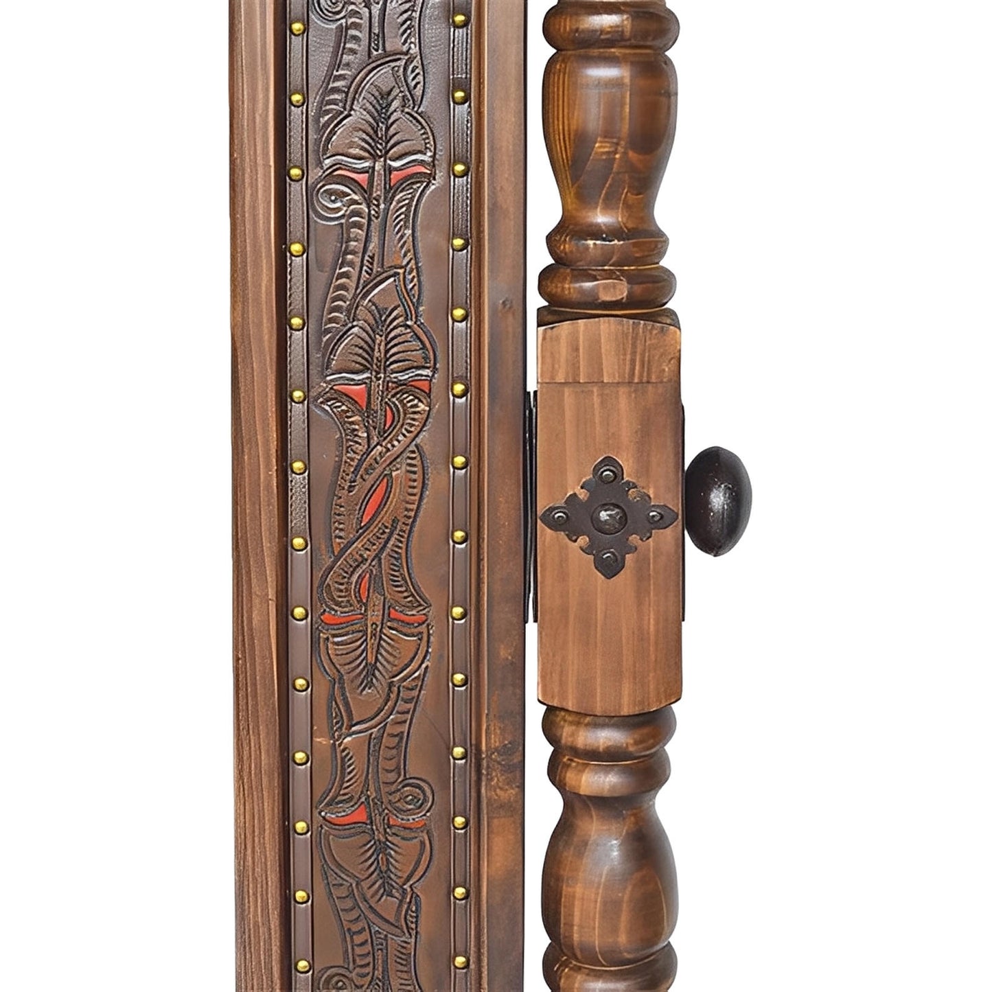 Cactus Hill Leather Free Standing Mirror, Adjustable, Rectangle