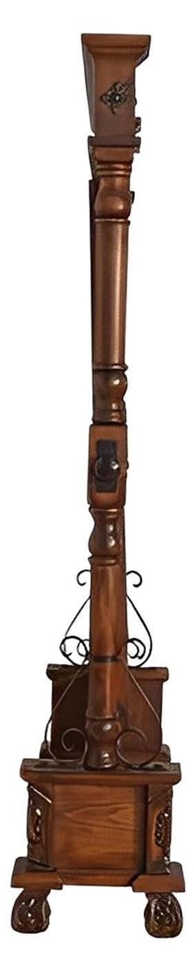 Capote Peak Leather Free Standing Mirror, Turquoise, Adjustable