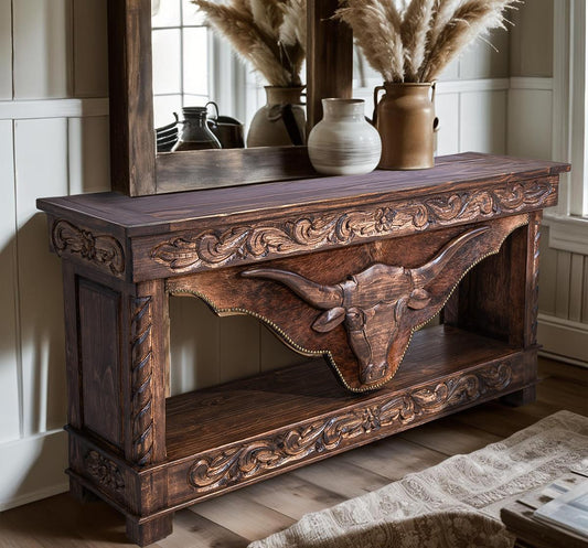 Comanche Peak Lift Top Longhorn Console