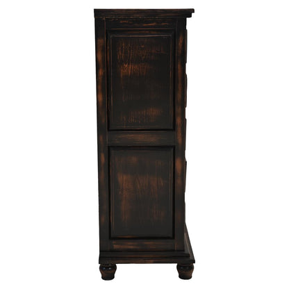 Night Moon Distressed Black Handcrafted Wood Bedroom Set - Includes Full Service Delivery