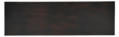 Night Moon Distressed Black Dresser