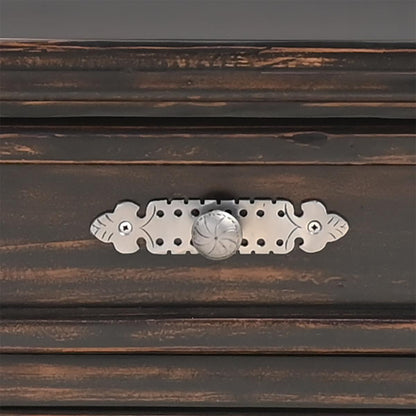 Night Moon Distressed Black Handcrafted Wood Bedroom Set - Includes Full Service Delivery