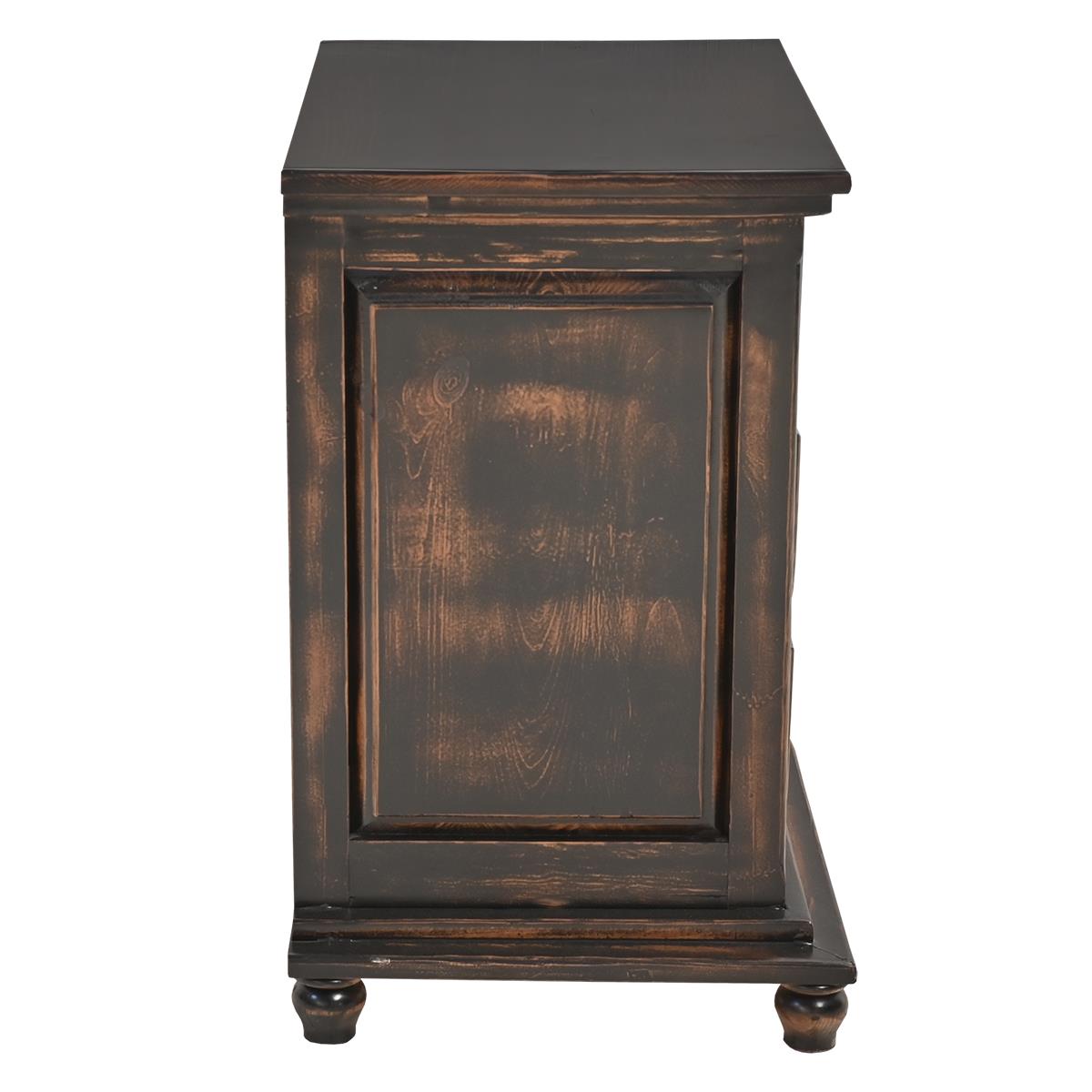 Night Moon Distressed Black Handcrafted Wood Bedroom Set - Includes Full Service Delivery