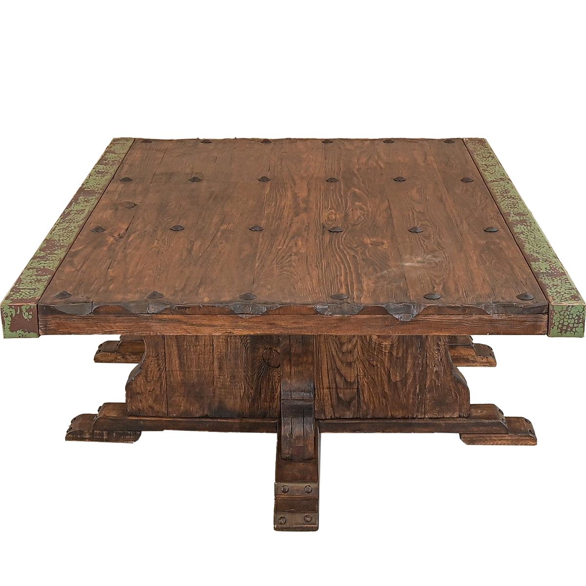 Luna Verde Distressed Coffee Table | 21 x 44 x 55