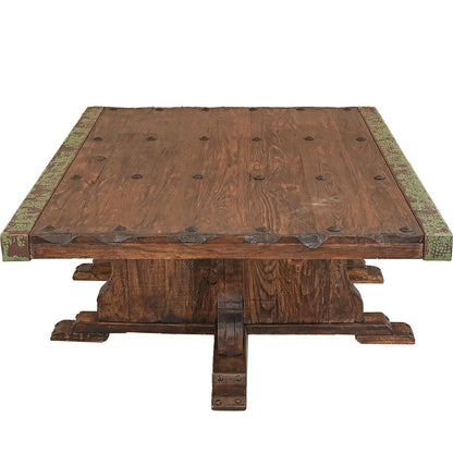 Luna Verde Distressed Coffee Table | 21 x 44 x 55