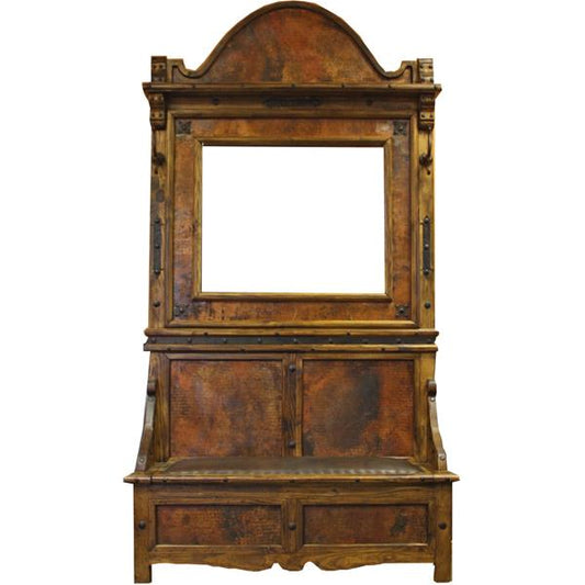 Skillet Canyon Hall Tree With Copper