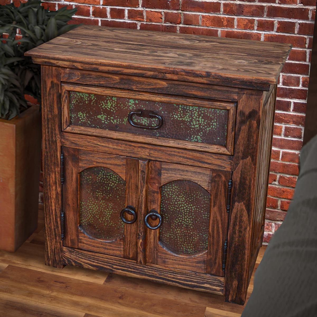El Jefe Western Bedroom Set with Handcrafted Copper Accents – Includes Full Service Delivery